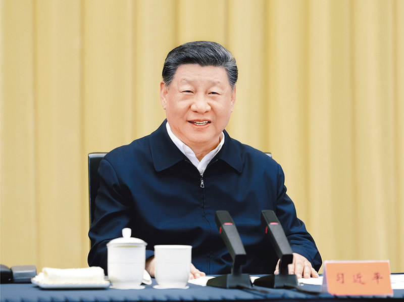 2025年4月30日上午,中共中央总书记、国家主席、中央军委主席习近平在上海主持召开部分省区市“十五五”时期经济社会发展座谈会并发表重要讲话。 新华社记者 王晔/摄